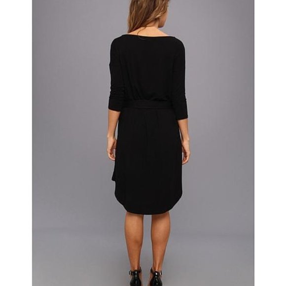 Michael Stars Dylan High Low Boatneck Dress in Orange Sz L - Picture 8 of 16